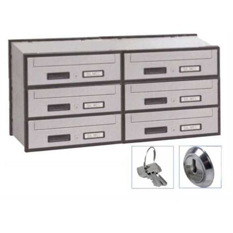 Silmec Casellario Oriz 6P Acc Silver 6B2-501