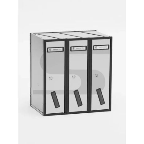 Silmec Casellario Vert 3P alluminio Silver 31-503