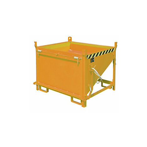 Silo  capacidad 0,50 m³  con trampilla frontal  amarillo