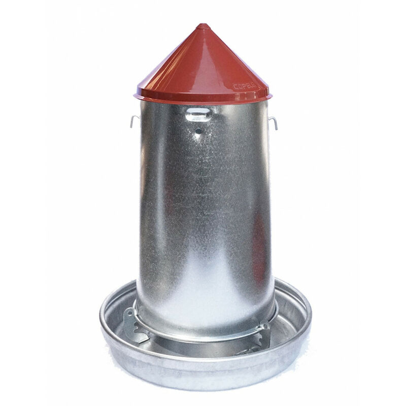 

Silo de pienso galvanizado. capacidad 14 litros. ø 33 cm. para aves de corral.