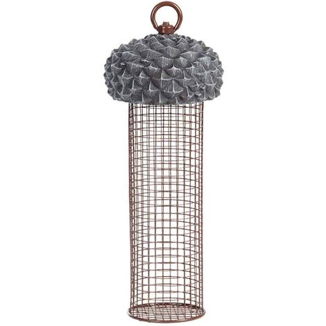 Mangeoire à oiseaux en plastique extérieur Mangeoire à oiseaux Suspendue  Station d'alimentation aux noix d'arachide Jardin Distributeur de graines  d'oiseaux sauvages Porte-nourriture Récipient de nourriture