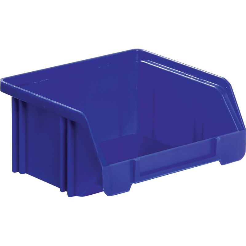 Scatola di stoccaggio trasparente LK L85/65xL105xH45mm PS blu