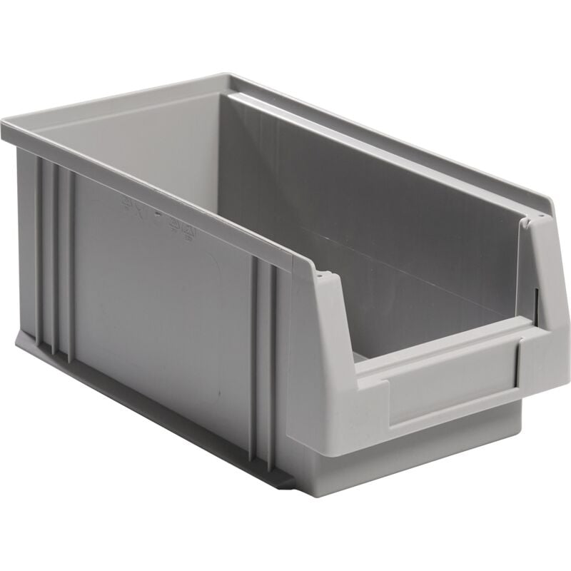 Contenitore di stoccaggio trasparente PLK L290xP150xH125mm in PP grigio