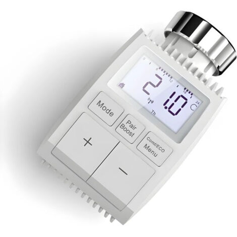 Silumen – Tête thermostatique connectée ZigBee – Écran LCD – Modes auto, manuel, antigel – Détection ouverture fenêtre – Application Tuya Smart