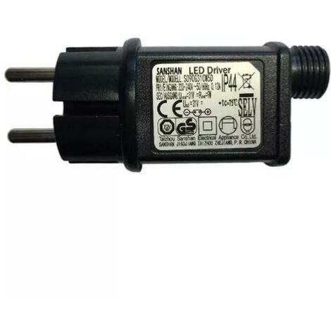 Silumen – Transformateur pour guirlande LED 31V 9W IP44 – 8 fonctions d'éclairage – Résistant pour intérieur et extérieur – Jusqu'à 5 guirlandes connectables