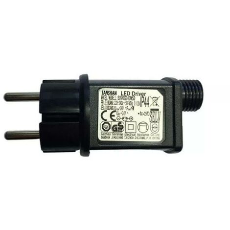 Silumen – Transformateur LED 24V 9W IP44 – 8 modes d'éclairage – Pour jusqu'à 5 guirlandes – Conforme aux normes CE