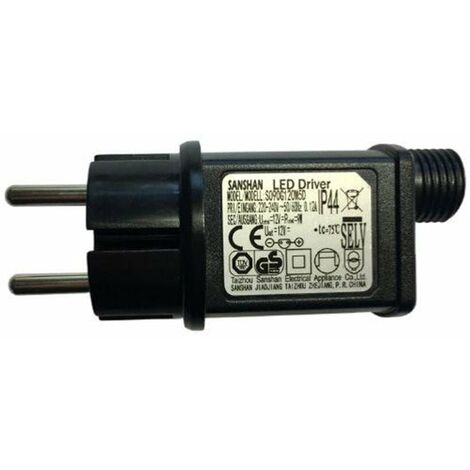 Silumen – Transformateur pour luminaire 12V 9W IP44 – 8 fonctions modulables – Intensité 0,75 A – Tension d'entrée 220V – Charge max. 9W