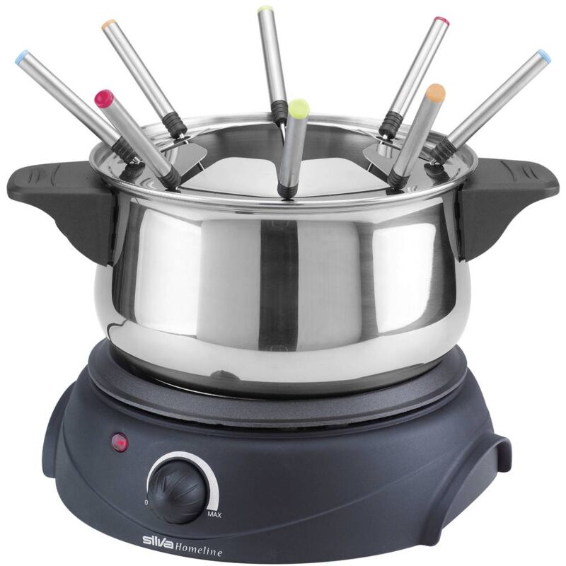 Livoo - Appareil à raclette/fondue 12 personnes - 5 en 1, puissance 1650 W,  3 thermostats