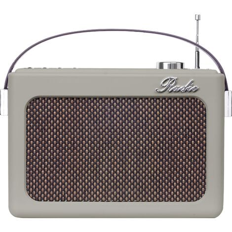 Silva Schneider Mono 1968 BT Radio de table FM AUX, Bluetooth, USB, SD rechargeable, fonction réveil gris R721932