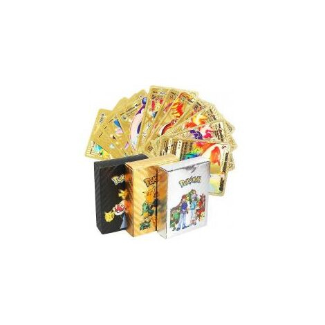 (silver-1pcs) Cartes Pokémon Cartes flash dorées et argentées Cartes à jouer espagnoles (silver-1pcs)