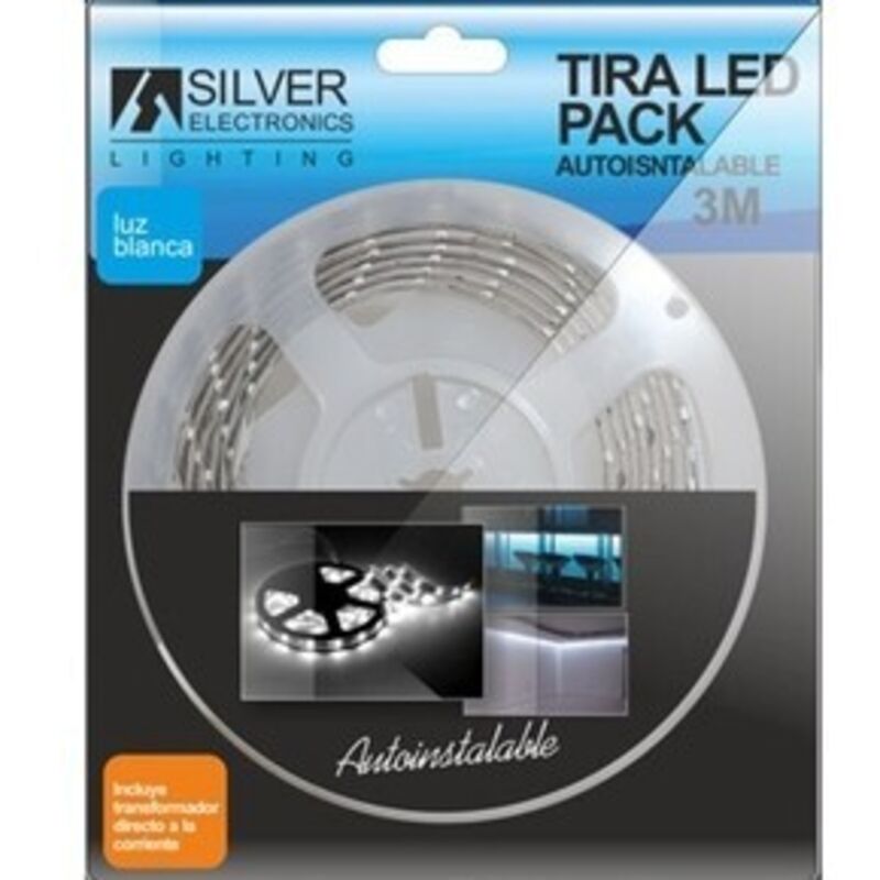 Bande led 3m 3528 12V C/Feeder 230V 5000K