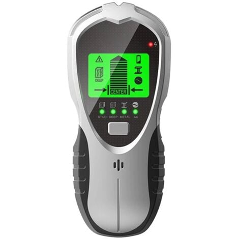 CSPARKV （Silver Color）4 in 1 Wall Detector Wall Metal Detector with LCD Display Stud Finder, Detector for Detecting Metals, Electrical Wires, Wood Studs in Walls, Floors and Ceilings