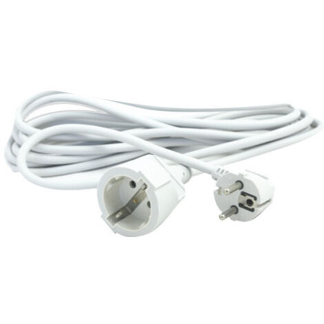 Silver Electronics 9219 Alargador Eléctrico, Blanco, 10 metros