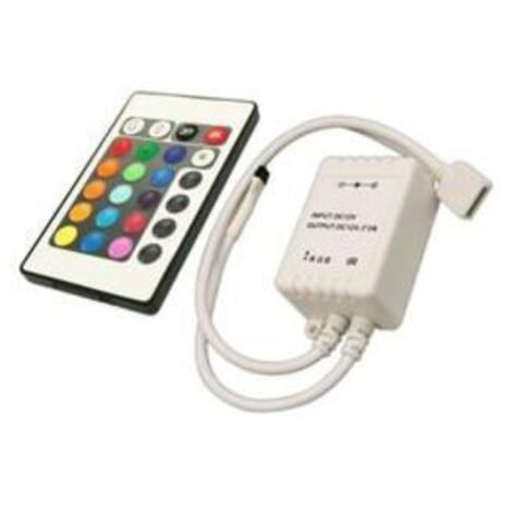 Silver Electronics Controller RGB con telecomando per striscia LED, Bianco