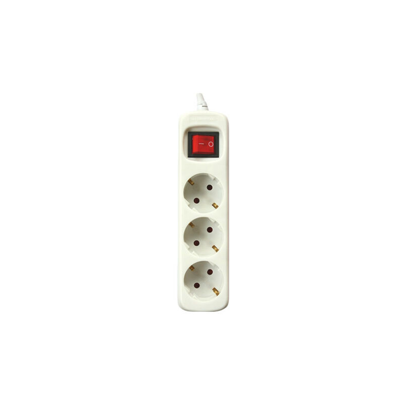 

Base Multiple 3 Enchufes Interruptor Cable 1,5m BLANCA