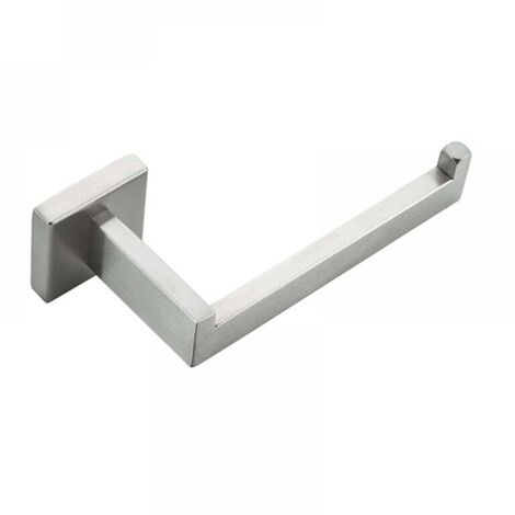 Silver Toilet Paper Holder, Stainless Steel Toilet Paper Roll Holder for Bathroom and Kitchen (Square) MUMU