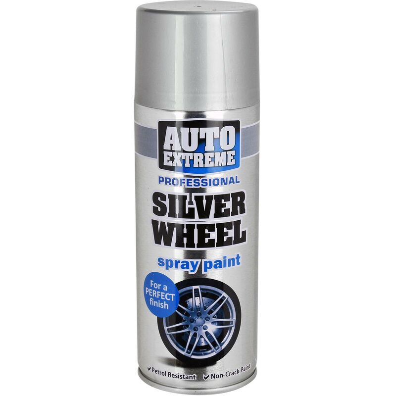 6x Silver Wheel Aerosol Spray Cans 400ml Car Auto Extreme Spray Paint Car Alloy