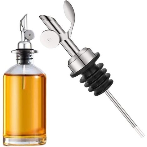(Silver)Becs Verseurs Becs Verseurs D' Alcool À Retournement Automatique,Bec Verseur D' Huile En Acier Inoxydable, Becs De Bouteille[x3752]