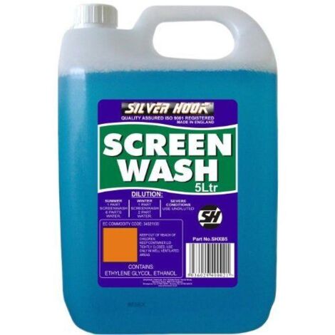 Silverhook SHXB5 Concentrated All Seasons Screen Wash 5 litre D/ISHXB5