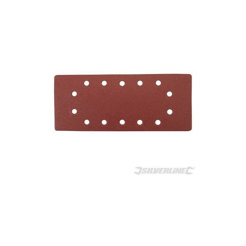 Fogli di levigatura 1/2 a fissaggio strappo pre-forati in ossido di alluminio varie grane-Grana 240