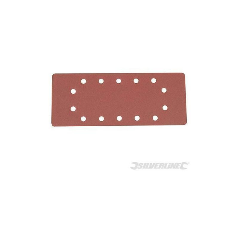 Fogli di levigatura 1/2 a fissaggio strappo pre-forati in ossido di alluminio varie grane-Grana 60