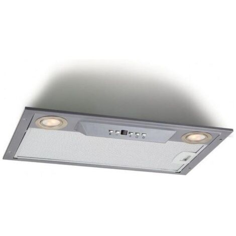 Silverline 1210.5 Cappa da Incasso Aspirante Controllo digitale Classe energetica D 5 velocita' Portata 575 m3-h 50cm Metallico