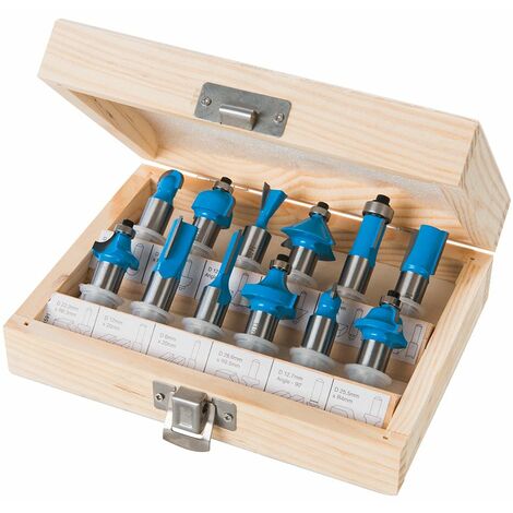 Silverline 12mm TCT Router Bit Set 12pce 12mm 251591