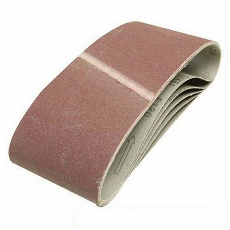 Silverline 196070, Set di nastri abrasivi, 100 x 610 mm, 5 pz., grana 60