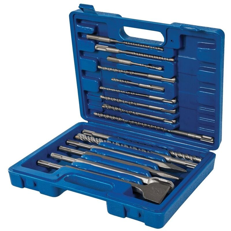 196570 sds+ Trapano e Set di 15 Pezzi in Acciaio