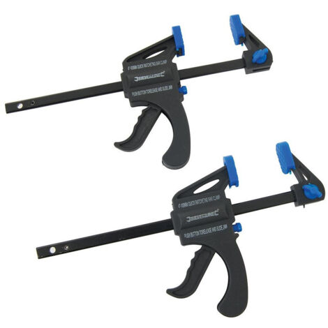 Silverline 250108 100 mm 2 Pack Quick Clamps