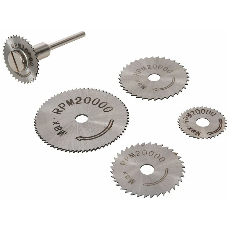Hss Saw Disc Set 6pce - 22, 25, 32, 35 & 44mm - Silverline
