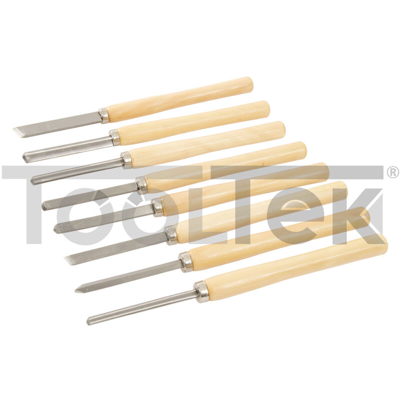 Image of Silverline 303159 set scalpelli sgorbie per legno intaglio tornio 8pz