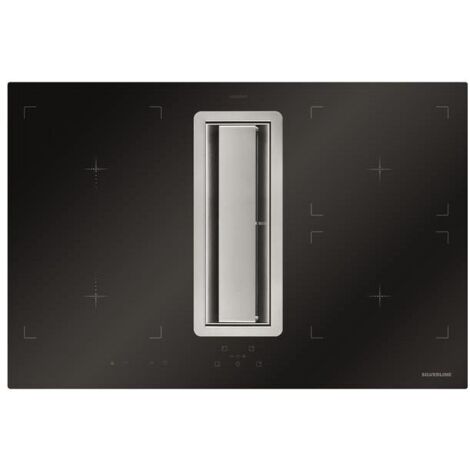 Silverline 3413.4.733.02 Cappa ad Incasso con Flusso Integrato-Flow-in Hood Aspirante Classe energetica A 4 Velocita' Portata 616m3-h 78 cm Nero
