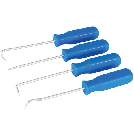Silverline 427723 Pick And Hook Set 4-Piece 140mm