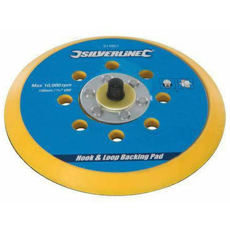 244965 Silverline Hook /& Loop Backing Pad 125mm