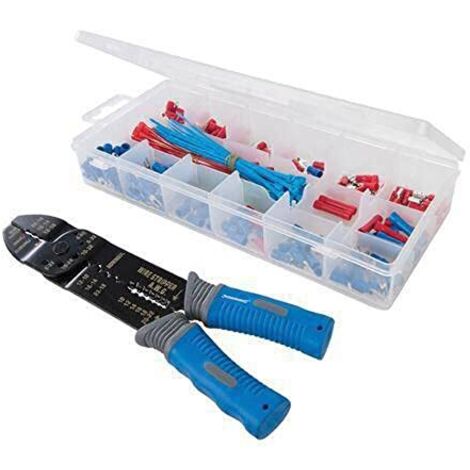Silverline 457054 - Set di attrezzi per crimpatura 8P8C/6P6C/4P4C