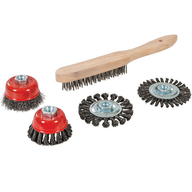 Image of Drahtbürsten für Winkelschleifer, 5-tlg. Satz 5-tlg.