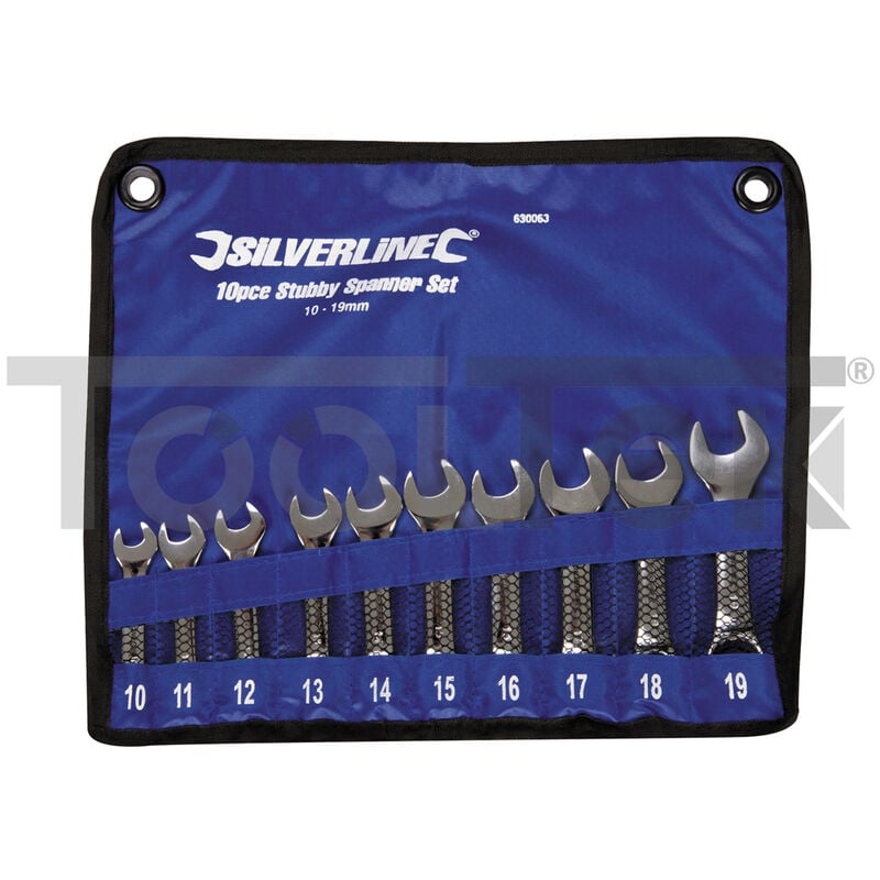 Image of Silverline 630063 set chiavi combinate 10pz 10-19mm