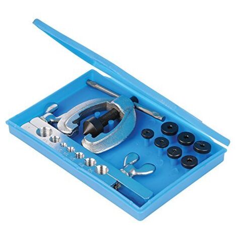 Silverline 633545 Kit Attrezzi Borda Tubi, 9 Pezzi, per tubi di rame ed alluminio morbide