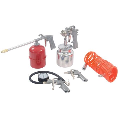 Silverline 633548 - Set 5 attrezzi ad aria compressa