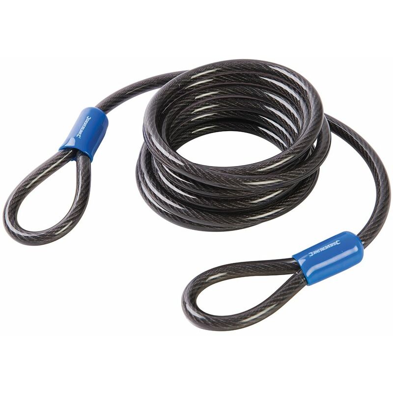 Silverline Looped Steel Security Cable - 2.5m x 8mm