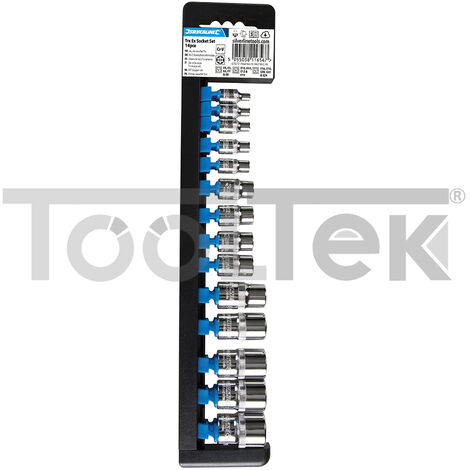 SILVERLINE 675072 INSERTI PER CHIAVE A TUBO 14pz E4-E24