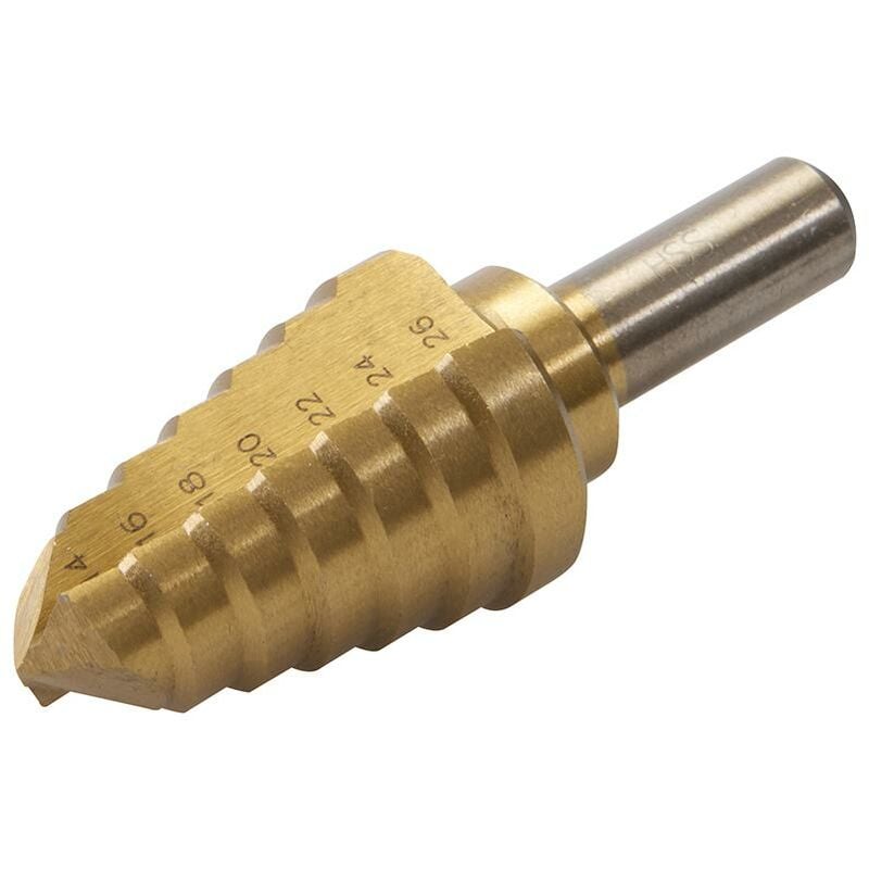 Image of Silverline - Titanbeschichteter HSS-Stufenbohrer 14–26 mm
