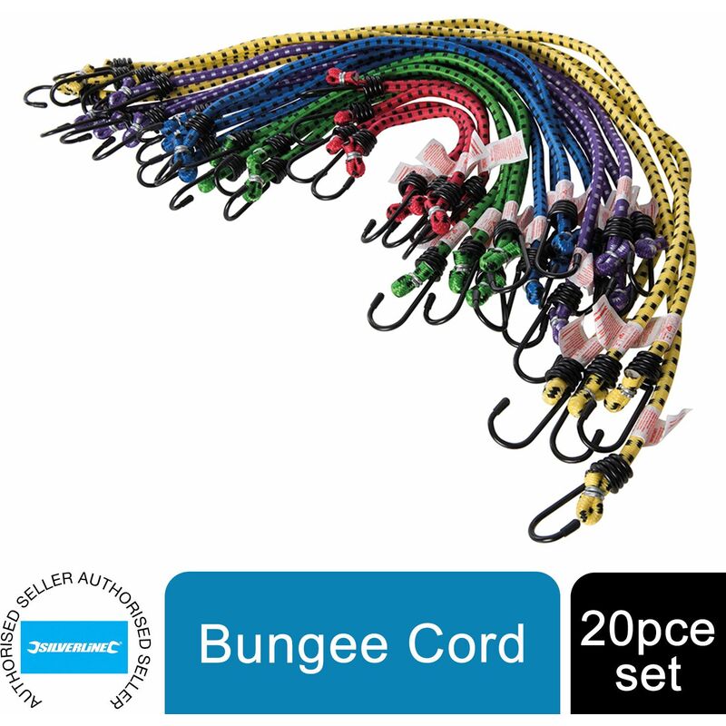 Bungee Cord Set 20pce 759497 - Silverline