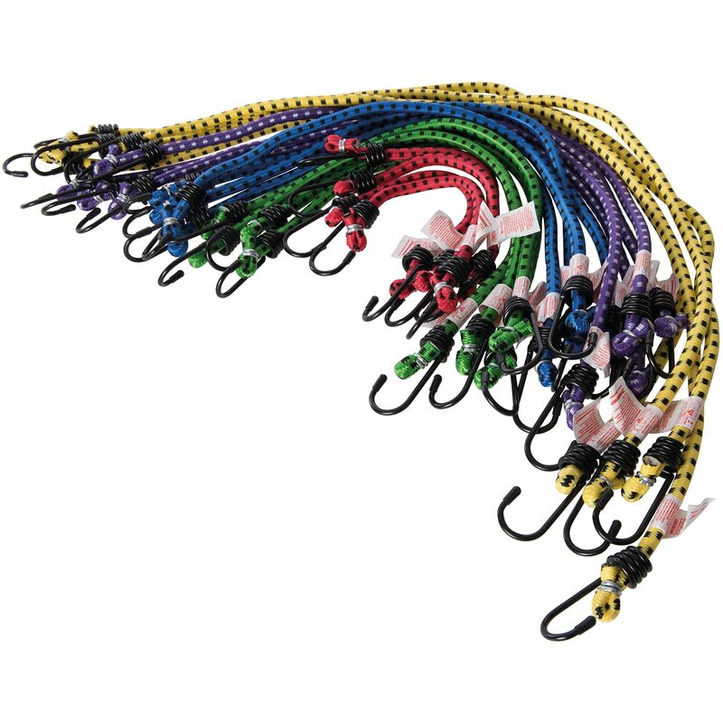 Image of 759497 Corde Elastiche 20 Pezzi, Multicolore - Silverline