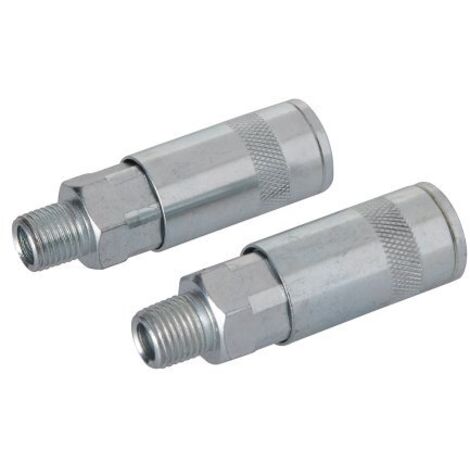 Silverline 794320 Air Line Quick Coupler 2pk 1/4" BSP