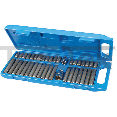 SILVERLINE 881641 SET DI 40 PUNTE DI CACCIAVITE TRX/ESAGONALE/SPLINE