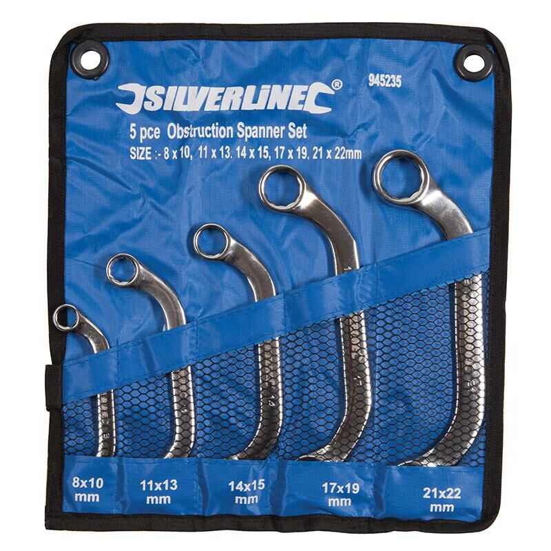 Silverline - Starter-Blockschlüssel, 5-tlg. Satz 8–22 mm