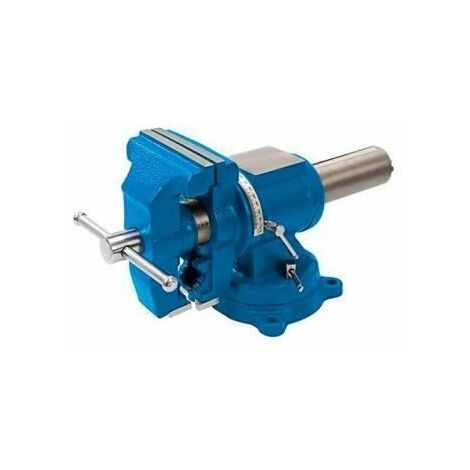 Silverline 979965 Etau multifonction 125 mm, Bleu