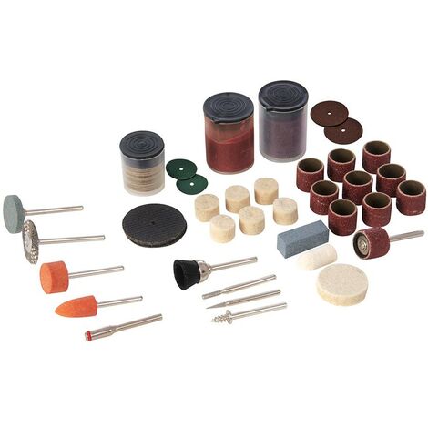 Silverline Accesorios variados para herramienta rotativa, 105 pzas Vástago Ø3,17 mm